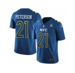 Men's Nike Arizona Cardinals #21 Patrick Peterson Limited Blue 2017 Pro Bowl NFL Jersey