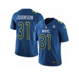 Men's Nike Arizona Cardinals #31 David Johnson Limited Blue 2017 Pro Bowl NFL Jersey