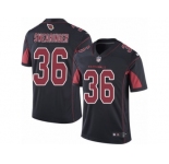 Men's Nike Arizona Cardinals #36 D. J. Swearinger Limited Black Rush NFL Jersey