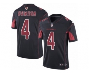 Men's Nike Arizona Cardinals #4 Phil Dawson Limited Black Rush NFL Jersey