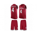 Men's Nike Arizona Cardinals #4 Ryan Quigley Limited Red Tank Top Suit NFL Jersey