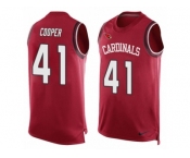 Men's Nike Arizona Cardinals #41 Marcus Cooper Limited Red Player Name & Number Tank Top NFL Jersey