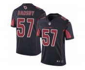 Men's Nike Arizona Cardinals #57 Karlos Dansby Limited Black Rush NFL Jersey