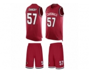 Men's Nike Arizona Cardinals #57 Karlos Dansby Limited Red Tank Top Suit NFL Jersey