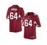 Men's Nike Arizona Cardinals #64 Dorian Johnson Limited Red Team Color NFL Jersey
