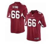 Men's Nike Arizona Cardinals #66 Alameda Ta'amu Limited Red Team Color NFL Jersey