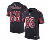 Men's Nike Arizona Cardinals #68 Jared Veldheer Limited Black Rush NFL Jersey