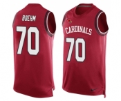 Men's Nike Arizona Cardinals #70 Evan Boehm Limited Red Player Name & Number Tank Top NFL Jersey