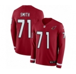 Men's Nike Arizona Cardinals #71 Andre Smith Limited Red Therma Long Sleeve NFL Jersey