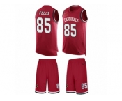 Men's Nike Arizona Cardinals #85 Darren Fells Limited Red Tank Top Suit NFL Jersey