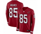 Men's Nike Arizona Cardinals #85 Gabe Holmes Limited Red Therma Long Sleeve NFL Jersey