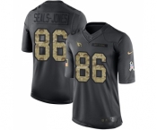 Men's Nike Arizona Cardinals #86 Ricky Seals-Jones Limited Black 2016 Salute to Service NFL Jersey
