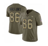 Men's Nike Arizona Cardinals #86 Ricky Seals-Jones Limited Olive-Camo 2017 Salute to Service NFL Jersey