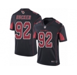 Men's Nike Arizona Cardinals #92 Frostee Rucker Limited Black Rush NFL Jersey