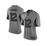 Nike Arizona Cardinals #12 John Brown Gray Gridiron Gray Jersey[Limited]