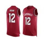 Nike Arizona Cardinals #12 John Brown Red Team Color Men's Stitched NFL Limited Tank Top Jersey