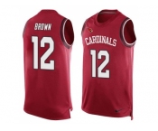 Nike Arizona Cardinals #12 John Brown Red Team Color Men's Stitched NFL Limited Tank Top Jersey