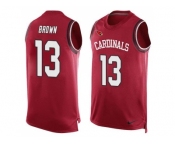 Nike Arizona Cardinals #13 Jaron Brown Red Team Color Men's Stitched NFL Limited Tank Top Jersey