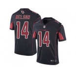 Nike Arizona Cardinals #14 J.J. Nelson Black Men's Stitched NFL Limited Rush Jersey