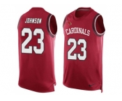 Nike Arizona Cardinals #23 Chris Johnson Red Team Color Men's Stitched NFL Limited Tank Top Jersey