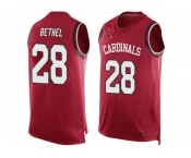 Nike Arizona Cardinals #28 Justin Bethel Red Team Color Men's Stitched NFL Limited Tank Top Jersey