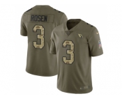 Nike Arizona Cardinals #3 Josh Rosen Olive Camo Men Stitched NFL Limited 2017 Salute to Service Jersey