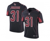 Nike Arizona Cardinals #31 David Johnson Black Men's Stitched NFL Limited Rush Jersey