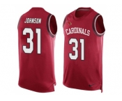 Nike Arizona Cardinals #31 David Johnson Red Team Color Men's Stitched NFL Limited Tank Top Jersey