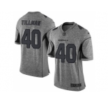 Nike Arizona Cardinals #40 Pat Tillman Gray Gridiron Gray Jersey[Limited]