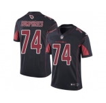 Nike Arizona Cardinals #74 D.J. Humphries Black Men's Stitched NFL Limited Rush Jersey