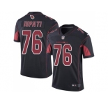 Nike Arizona Cardinals #76 Mike Iupati Black Men's Stitched NFL Limited Rush Jersey