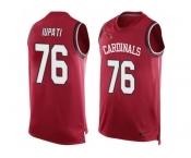 Nike Arizona Cardinals #76 Mike Iupati Red Team Color Men's Stitched NFL Limited Tank Top Jersey