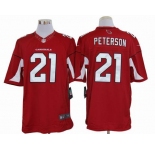 nike nfl jerseys arizona cardinals #21 peterson red[nike limited]