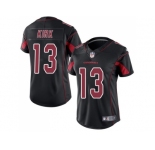 Women Nike Arizona Cardinals #13 Christian Kirk Black Stitched NFL Limited Rush Jersey