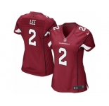 Women Nike Arizona Cardinals #2 Andy Lee Game Red Team Color NFL Jersey