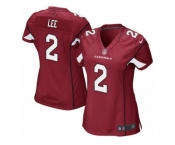 Women Nike Arizona Cardinals #2 Andy Lee Game Red Team Color NFL Jersey