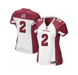 Women Nike Arizona Cardinals #2 Andy Lee Game White NFL Jersey