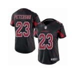 Women Nike Arizona Cardinals #23 Adrian Peterson Limited Black Rush Vapor Untouchable NFL Jersey