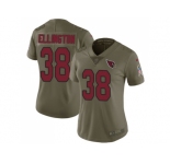 Women Nike Arizona Cardinals #38 Andre Ellington Olive Stitched NFL Limited 2017 Salute to Service Jersey
