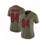 Women Nike Arizona Cardinals #84 Jermaine Gresham Limited Olive 2017 Salute to Service NFL Jersey