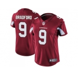 Women Nike Arizona Cardinals #9 Sam Bradford Red Team Color Stitched NFL Vapor Untouchable Limited Jersey
