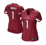 Women's Arizona Cardinals #1 Kyler Murray Game Red Team Color Football Jersey
