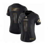 Women's Arizona Cardinals #1 Kyler Murray Limited Black Gold Vapor Untouchable Football Jersey