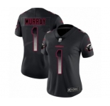Women's Arizona Cardinals #1 Kyler Murray Limited Black Smoke Fashion Football Jersey