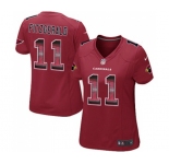 Women's Arizona Cardinals #11 Larry Fitzgerald Limited Red Strobe Football Jersey
