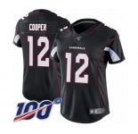 Women's Arizona Cardinals #12 Pharoh Cooper Black Alternate Vapor Untouchable Limited Player 100th Season Football Jersey