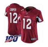 Women's Arizona Cardinals #12 Pharoh Cooper Red Team Color Vapor Untouchable Limited Player 100th Season Football Jersey