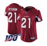 Women's Arizona Cardinals #21 Patrick Peterson Red Team Color Vapor Untouchable Limited Player 100th Season Football Jersey