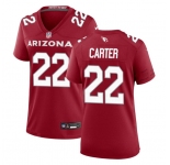 Women's Arizona Cardinals #22 Michael Carter Red 2023 Stitched Jersey