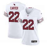 Women's Arizona Cardinals #22 Michael Carter White 2023 Stitched Jersey
